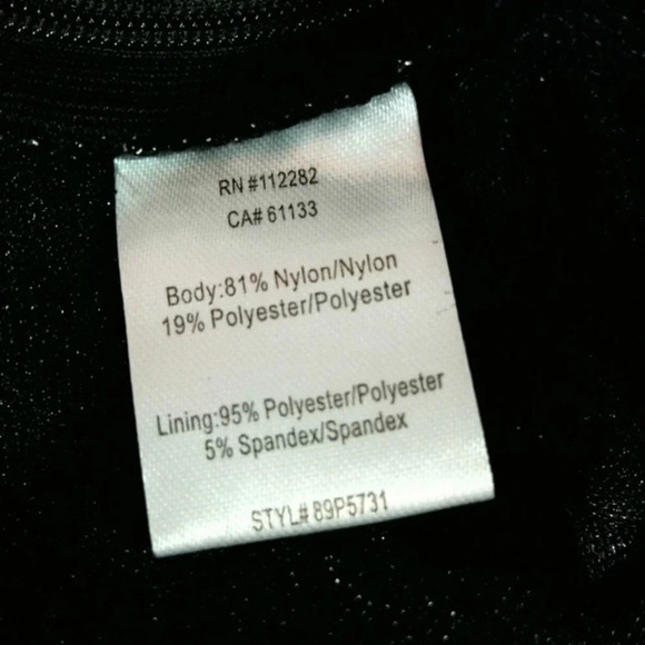 Anthropologie Greylin Black Shimmer Glitter Plunge Neck Wide Leg Jumpsuit Small - Picture 11 of 12